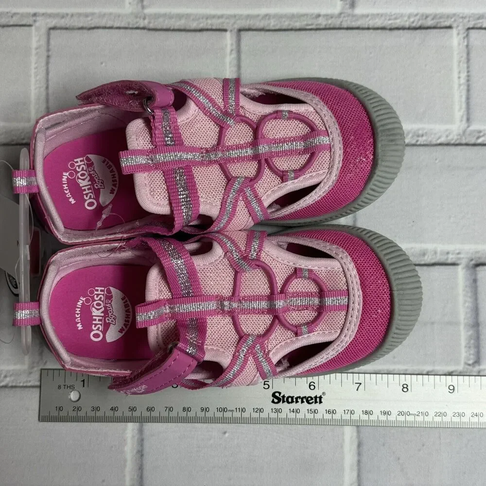 OshKosh Everplay Flexible Outsole Bump Toe Sandal Toddler Size 12 Pink
